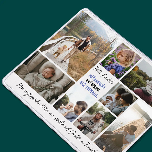 Fotokoláž: Táta Kamarád - Podložka Pod Myš