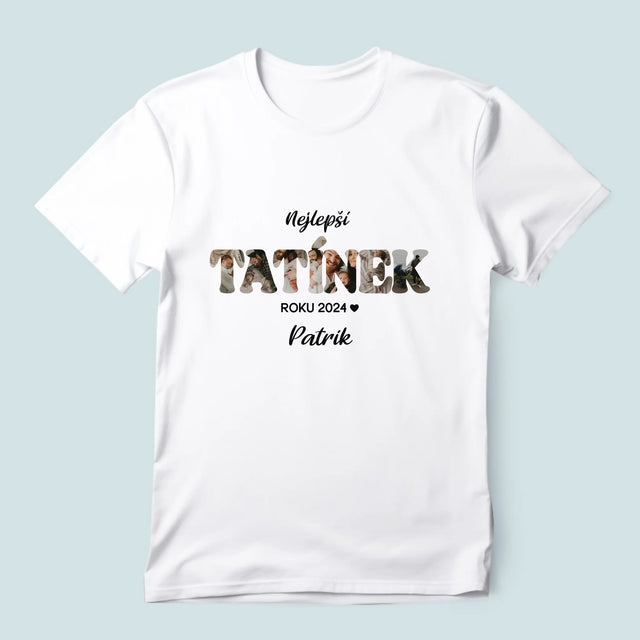 Slovo Z Fotek: Nejlepší Tatínek Roku - Pánské Tričko