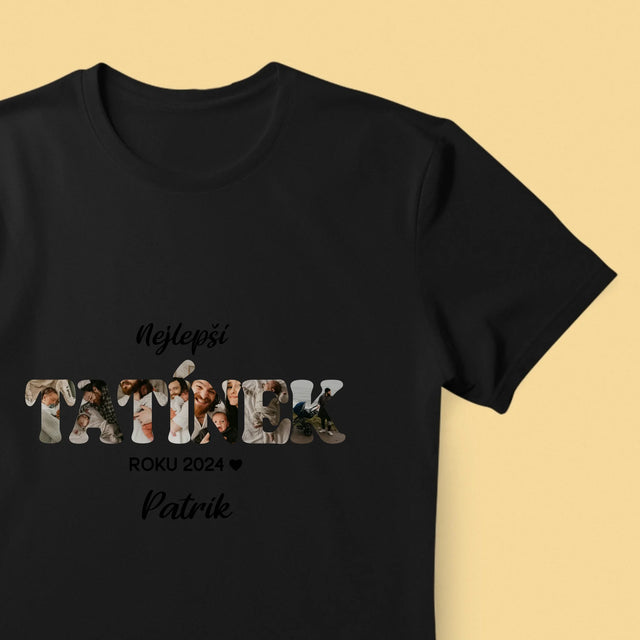 Slovo Z Fotek: Nejlepší Tatínek Roku - Pánské Tričko