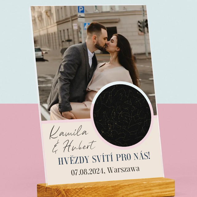 Hvězdná Mapa: Hvězdy Svítí Pro Nás - Tisk Na Akrylovém Skle