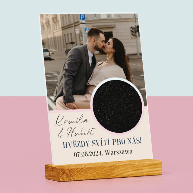 Hvězdná Mapa: Hvězdy Svítí Pro Nás - Tisk Na Akrylovém Skle