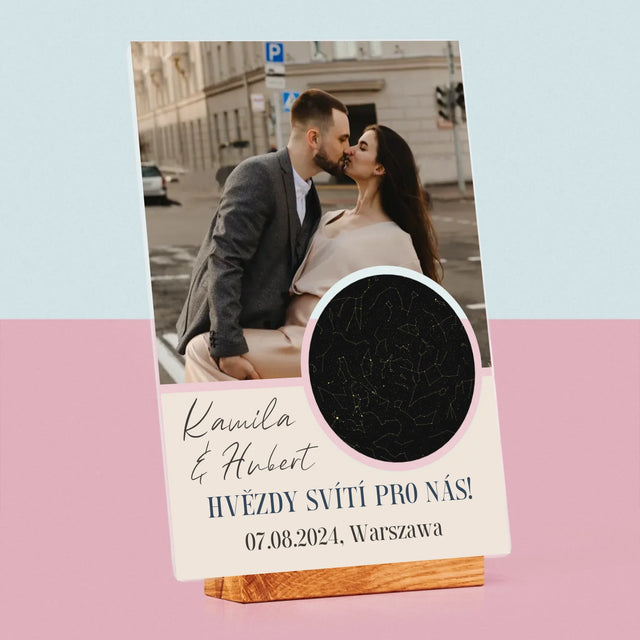 Hvězdná Mapa: Hvězdy Svítí Pro Nás - Tisk Na Akrylovém Skle