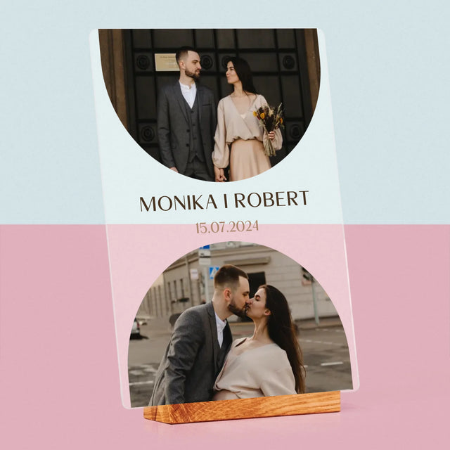 Fotokoláž: V Den Svatby - Tisk Na Akrylovém Skle