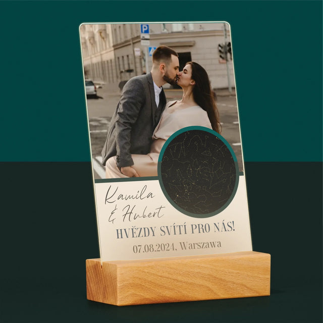 Hvězdná Mapa: Hvězdy Svítí Pro Nás - Tisk Na Akrylovém Skle