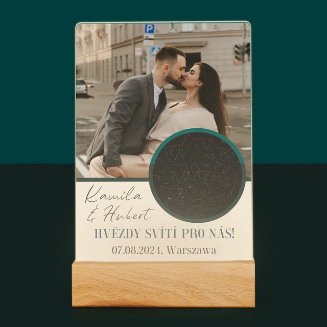 Hvězdná Mapa: Hvězdy Svítí Pro Nás - Tisk Na Akrylovém Skle