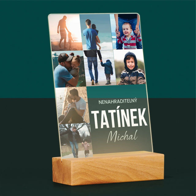 Fotokoláž: Nenahraditelný Tatínek - Tisk Na Akrylovém Skle