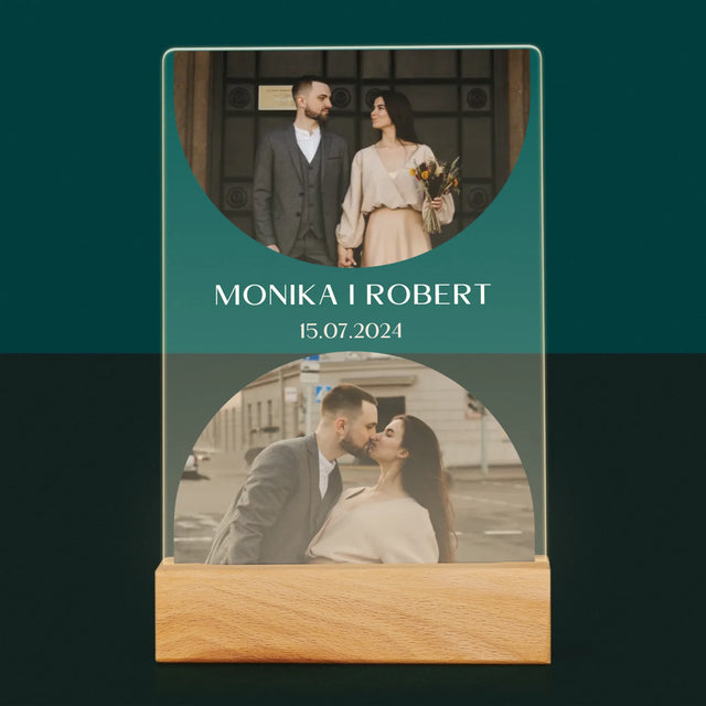 Fotokoláž: V Den Svatby - Tisk Na Akrylovém Skle