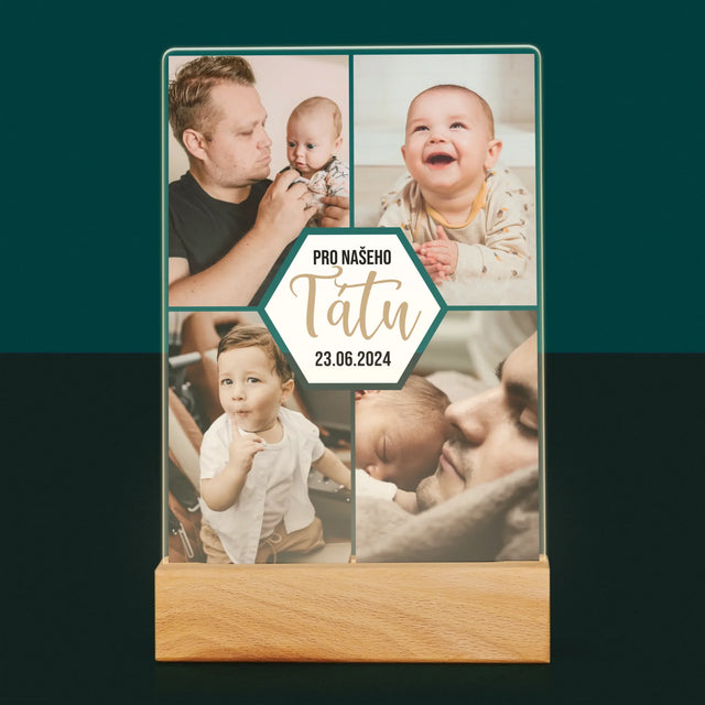 Fotokoláž: Pro Našeho Tátu - Tisk Na Akrylovém Skle