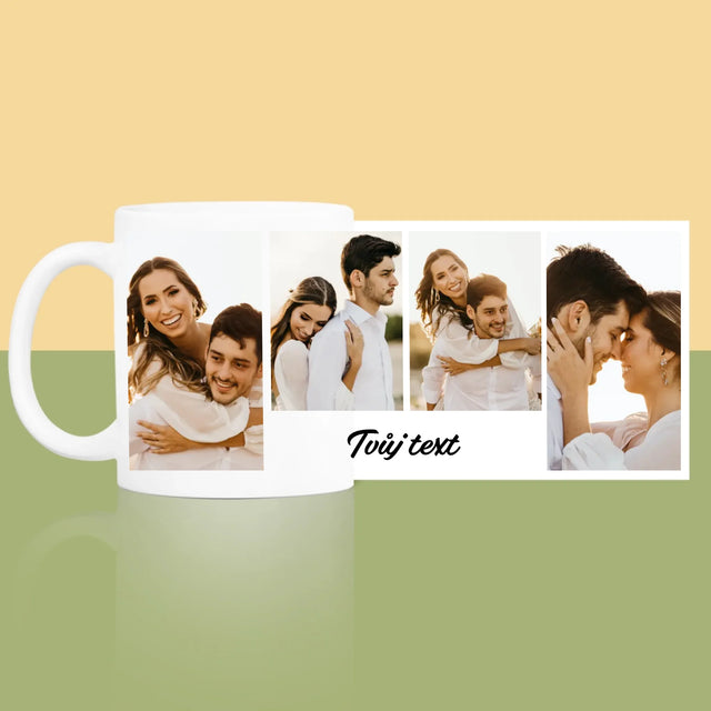 Fotokoláž: 4 Fotky A Nápis - Hrnek