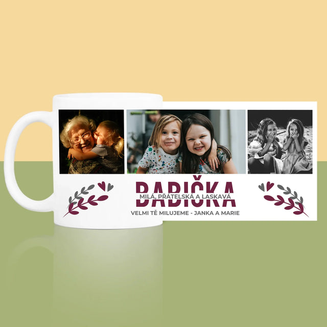 Fotokoláž: Babička - Hrnek