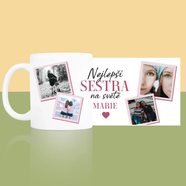 Fotokoláž: Nejlepší Sestra - Hrnek