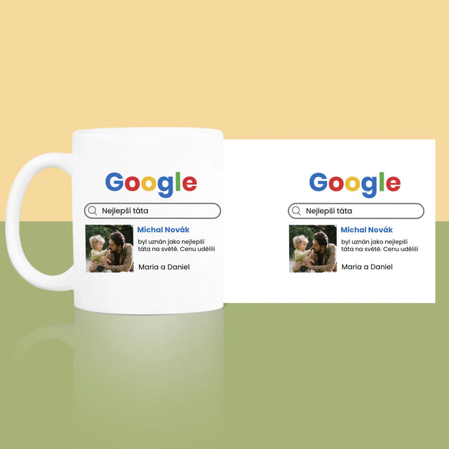 Fotka A Textem: Nejlepší Táta Google Výsledek - Hrnek