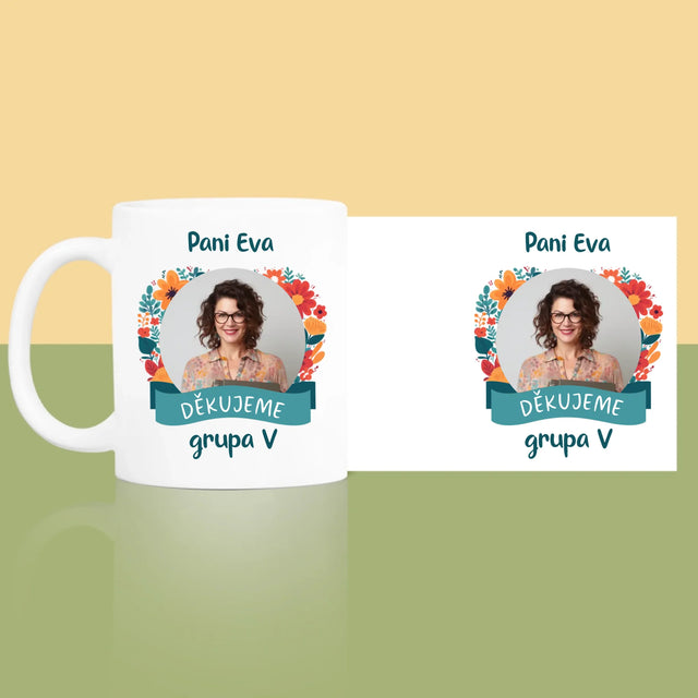 Fotka A Textem: Poděkování Paní Učitelce - Hrnek