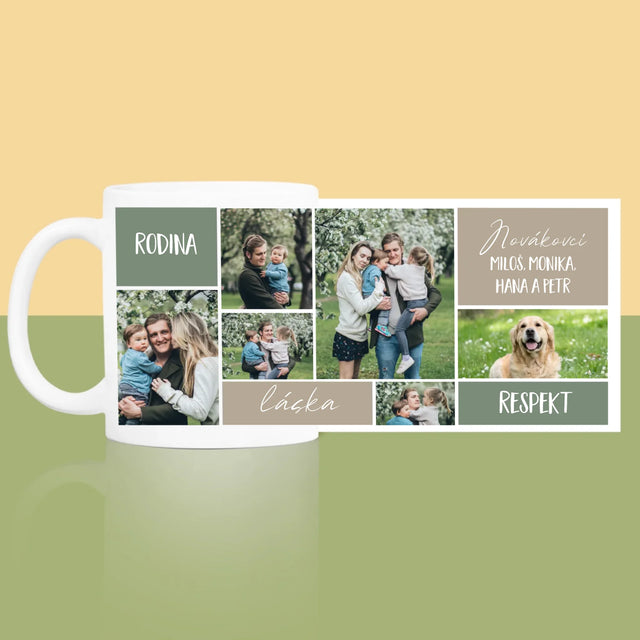 Fotokoláž: Rodinná Koláž Z Fotek - Hrnek