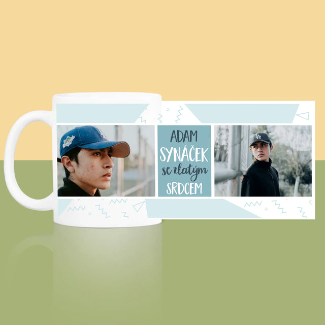 Fotokoláž: Syn Se Zlatým Srdcem - Hrnek