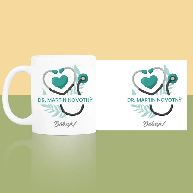 Monogram: Lékař Děkuji - Hrnek