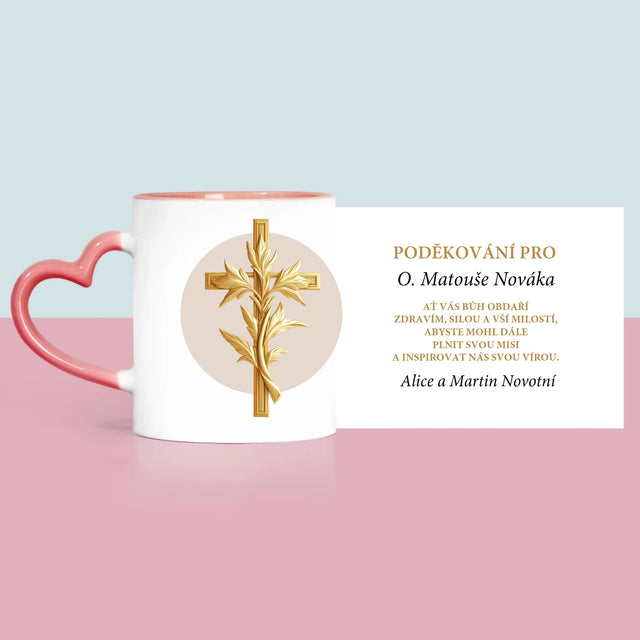 Jméno A Nápis: Poděkování Pro Kněze - Hrnek