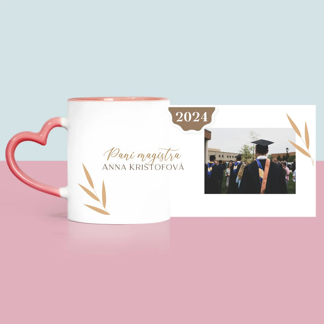 Fotokoláž: Paní Magistra - Hrnek