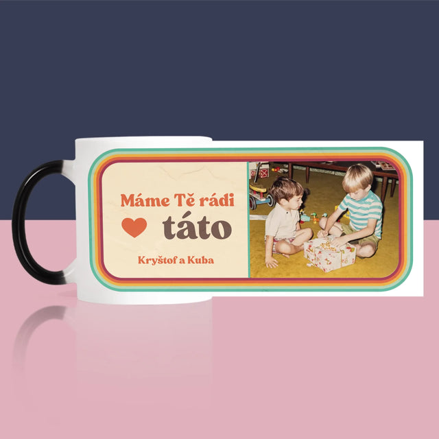 Fotka A Textem: Máme Tě Rádi, Táto - Hrnek
