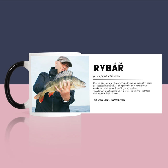 Fotka A Textem: Rybář Definice - Hrnek