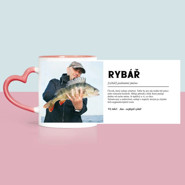 Fotka A Textem: Rybář Definice - Hrnek