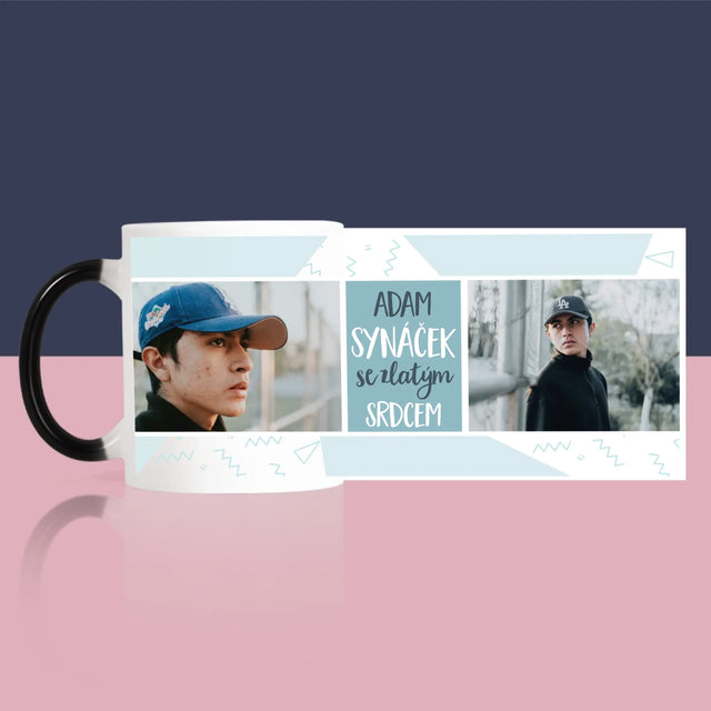 Fotokoláž: Syn Se Zlatým Srdcem - Hrnek