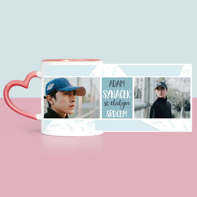 Fotokoláž: Syn Se Zlatým Srdcem - Hrnek