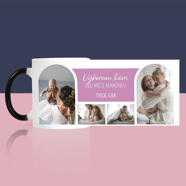 Fotokoláž: Výbornou Kávu, Mami - Hrnek