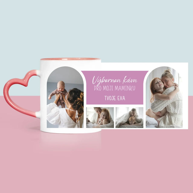 Fotokoláž: Výbornou Kávu, Mami - Hrnek