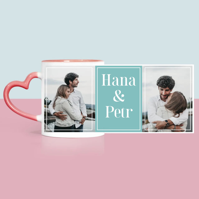 Fotokoláž: Pár Jména - Hrnek