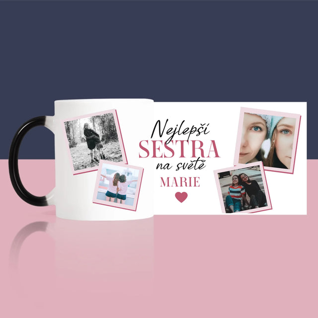 Fotokoláž: Nejlepší Sestra - Hrnek