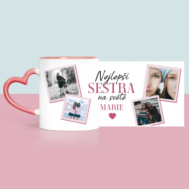 Fotokoláž: Nejlepší Sestra - Hrnek