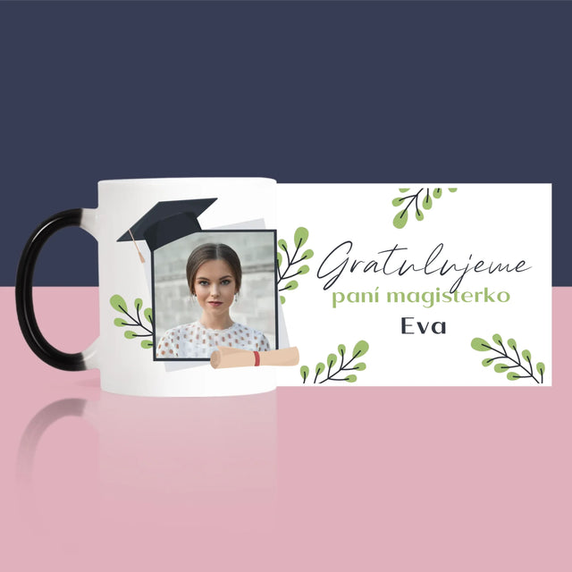 Fotka A Textem: Gratulujeme Paní Magisterko - Hrnek