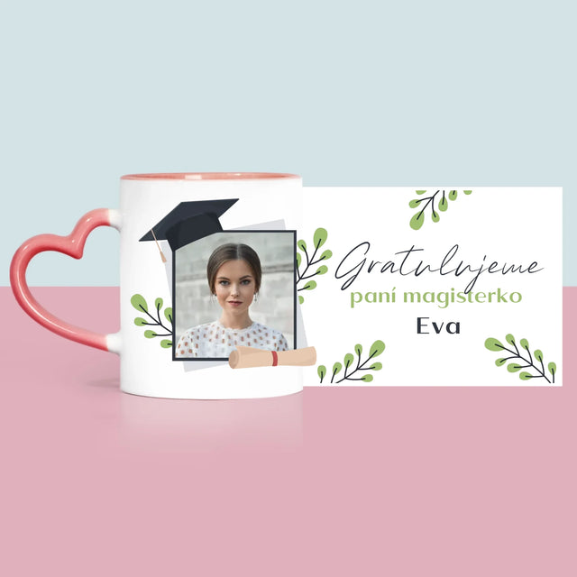 Fotka A Textem: Gratulujeme Paní Magisterko - Hrnek