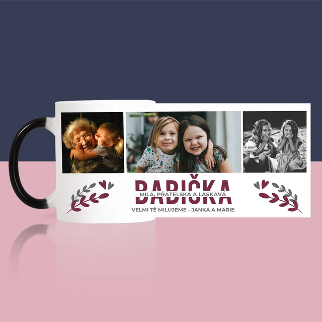 Fotokoláž: Babička - Hrnek