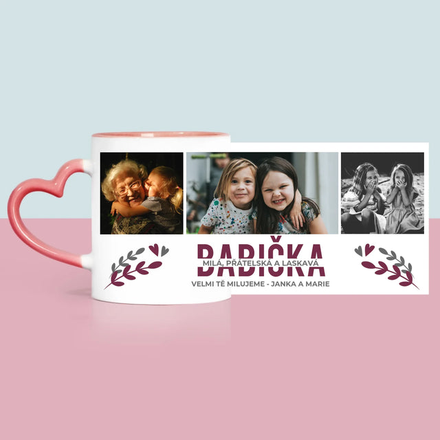 Fotokoláž: Babička - Hrnek