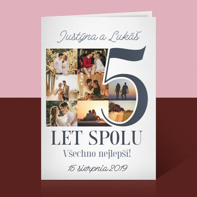 Fotokoláž: 5. Výročí - Přání