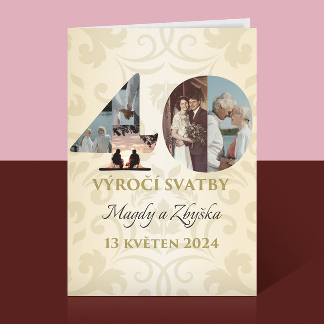 Slovo Z Fotek: 40. Výročí Svatby - Přání