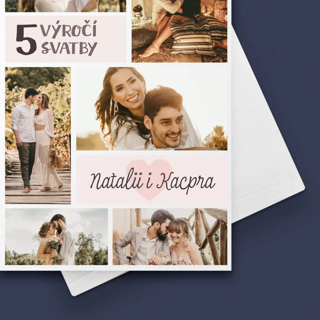 Fotokoláž: 5. Výročí - Přání