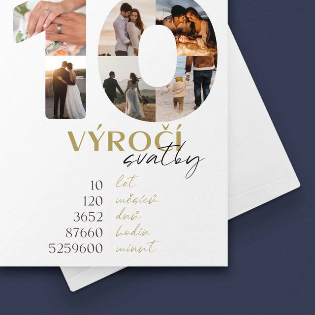 Slovo Z Fotek: 10. Výročí Svatby - Přání