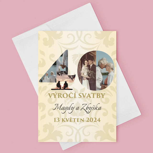 Slovo Z Fotek: 40. Výročí Svatby - Přání