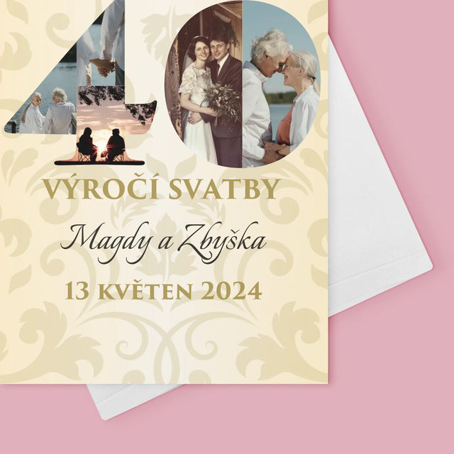 Slovo Z Fotek: 40. Výročí Svatby - Přání