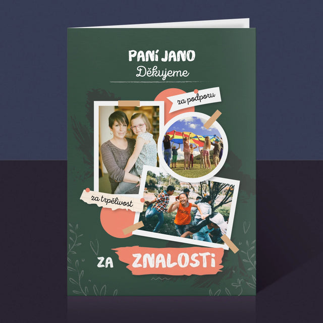 Fotokoláž: Děkujeme Za Znalosti - Přání