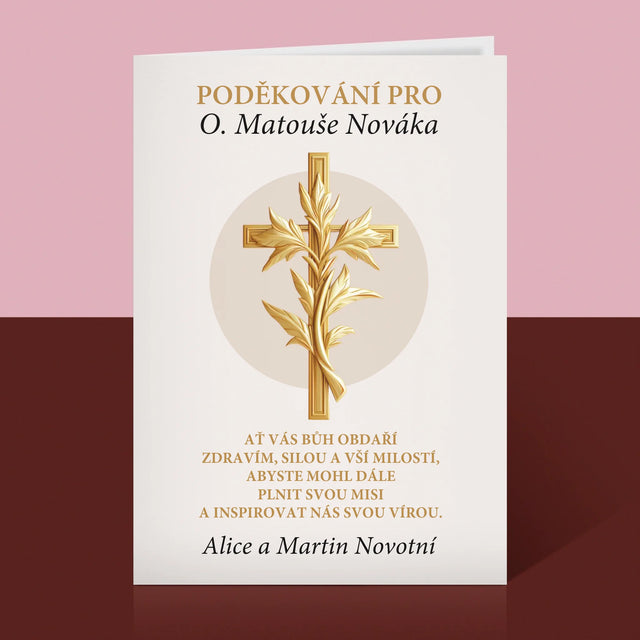 Jméno A Nápis: Poděkování Pro Kněze - Přání