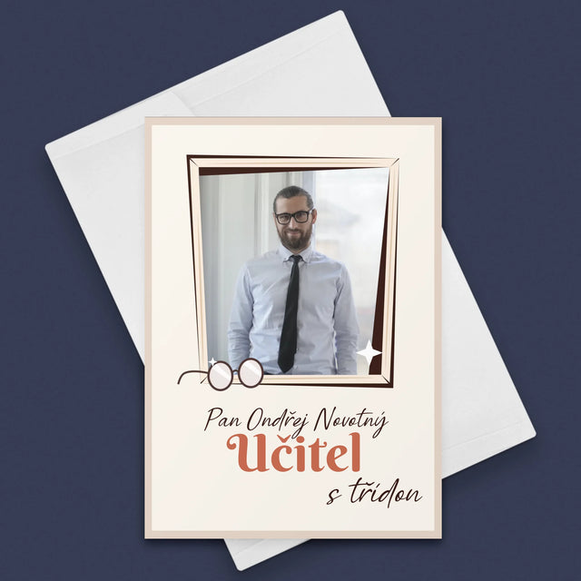 Fotka A Textem: Učitel S Třídou - Přání