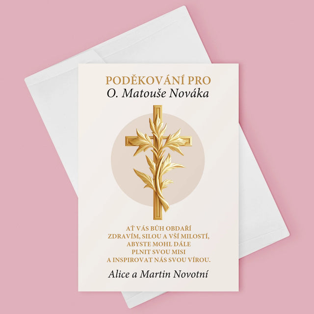 Jméno A Nápis: Poděkování Pro Kněze - Přání