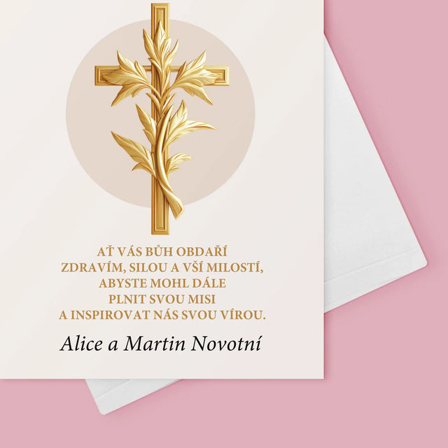 Jméno A Nápis: Poděkování Pro Kněze - Přání