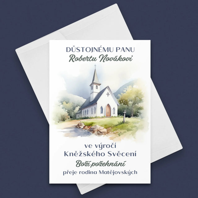 Jméno A Nápis: Výročí Kněžského Svěcení - Přání