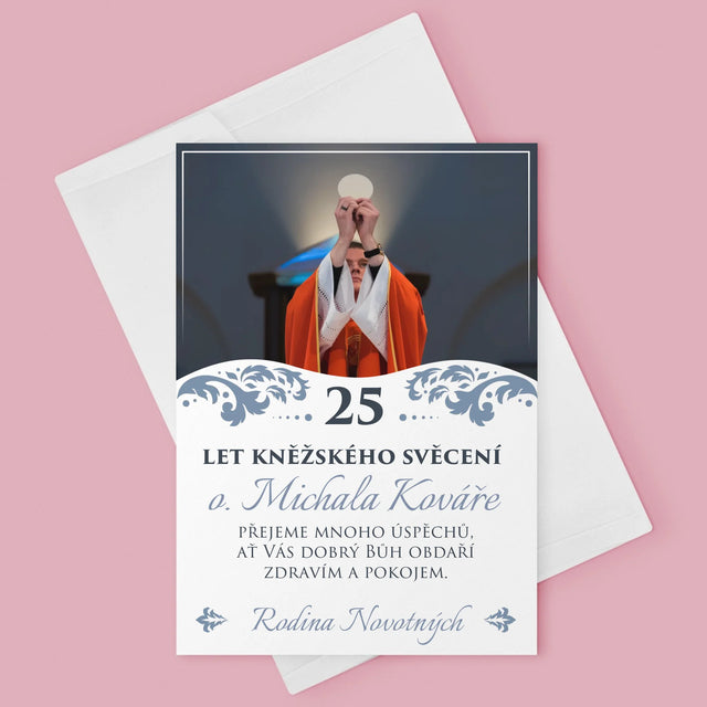 Fotka A Textem: Jubileum Kněžského Svěcení - Přání