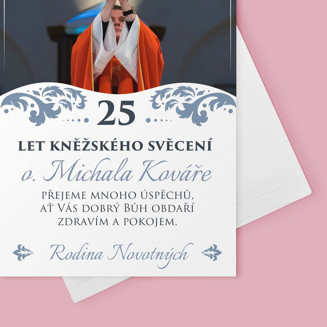 Fotka A Textem: Jubileum Kněžského Svěcení - Přání